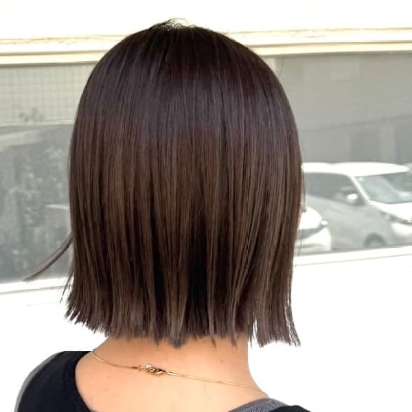 大人ガーリー/ダークアッシュ/似合わせカット/ミディアムレイ|Alpha