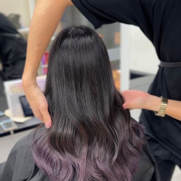 グラデーションラベンダーグレー