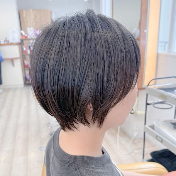 【morio成増/児玉】丸みショートボブ 縮毛矯正
