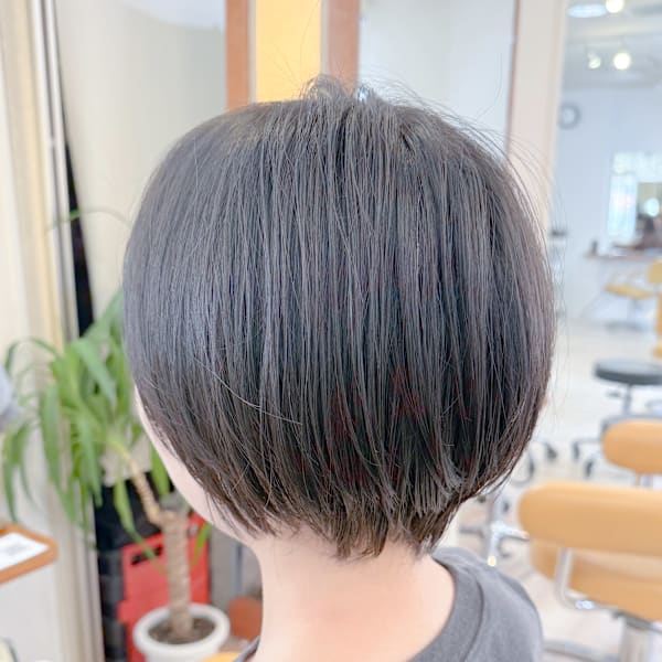 【morio成増/児玉】丸みショートボブ 縮毛矯正