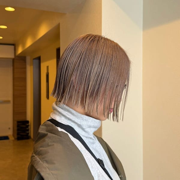 シルバーベージュ/ペールベージュ/ヘイリーボブ/ボブ