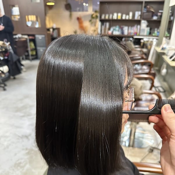 酸性ストレート/髪質改善/うる艶ロング/なんば/心斎橋