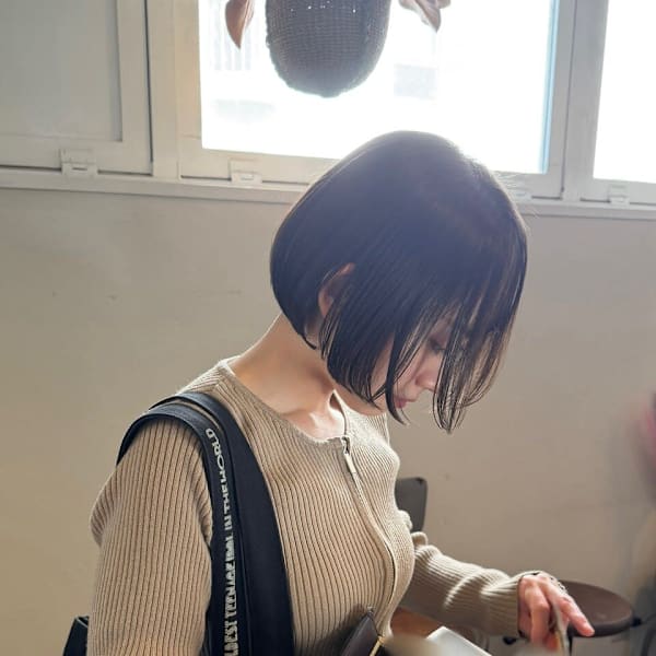 ボブ/ショートボブ/大人ボブ/艶カラー