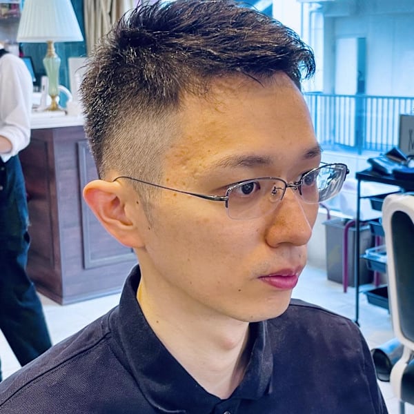 【30代 男性】ロンドン刈上げショート（大宮/バーバー）