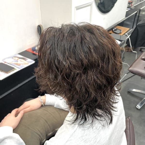 メンズカット/ウルフカット/メンズウルフ/サーフカール