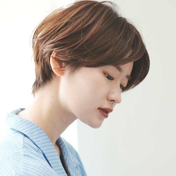 前下がりショート・ボブ/絶壁解消/前髪あり/40代/30代|INCEPTION  GINZA 銀座
