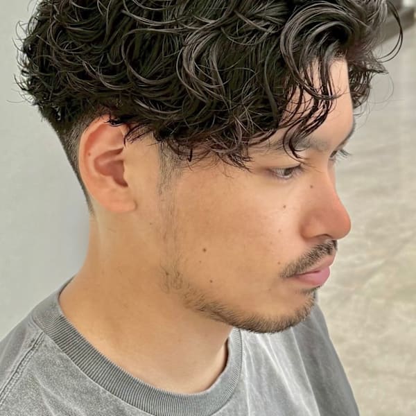 ツイストスパイラルパーマツイストパーマメンズマッシュパーマ|Genie -メンズカット & メンズパーマ 新百合ヶ丘