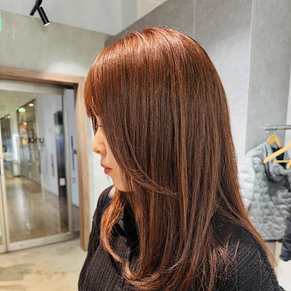 カカオブラウン/髪質改善カラー|ungu GALLERY