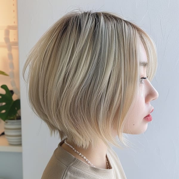 ショートスタイル|melca.天王寺 髪質改善/ブリーチ/ダブルカラー/インナーカラー