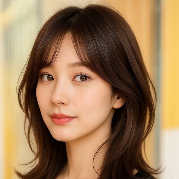 0代30代髪質改善韓国風レイヤー、くびれ、レイヤー
