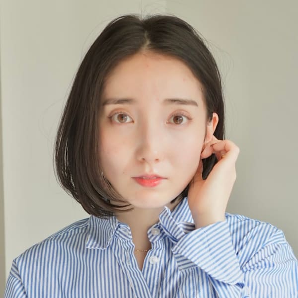 ショート・ボブ/丸顔/前髪あり/絶壁解消/40代/50代/|INCEPTION  GINZA 銀座
