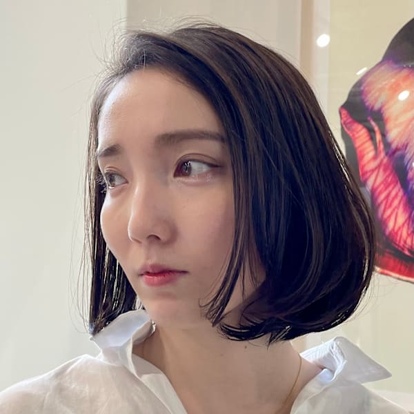 ショート・ボブ/丸顔/前髪あり/絶壁解消/40代/50代/|INCEPTION  GINZA 銀座
