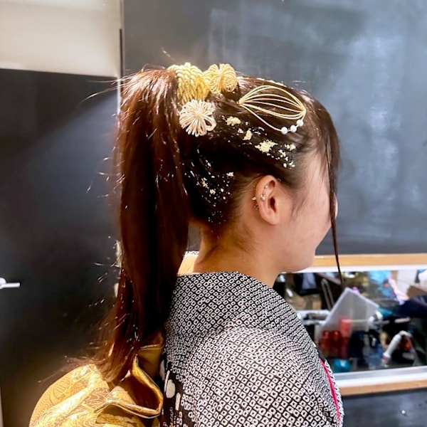 和装 成人式 振袖 ストレートポニーアップ!