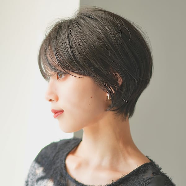 前下がりショート・ボブ/絶壁解消/前髪あり/40代/30代|INCEPTION  GINZA 銀座
