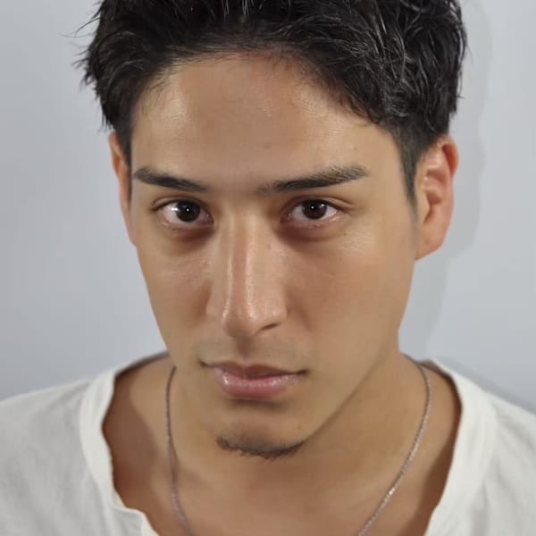 【爽やかアップバング】刈り上げベリーショート×ウェット質感