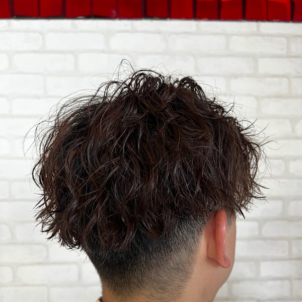 無造作ツイストスパイラル×低めフェード