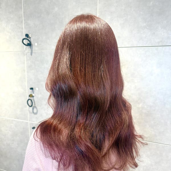 モーブピンク/韓国風/髪質改善カラー|ungu GALLERY