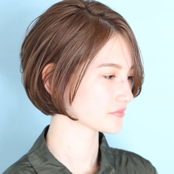 ショート・ボブ/白髪ぼかし/ハイライト/ボブレイヤー/40代|INCEPTION  GINZA 銀座