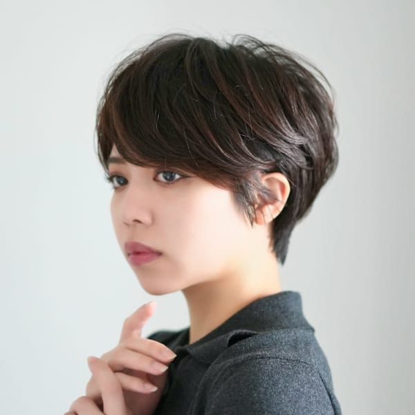 前下がりショート・ボブ/絶壁解消/前髪あり/40代/30代|INCEPTION  GINZA 銀座