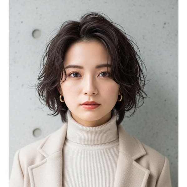 #磐田　レイヤーショート×パーマ！