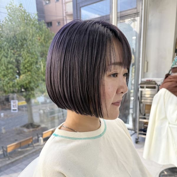 【ボブ×パープル】