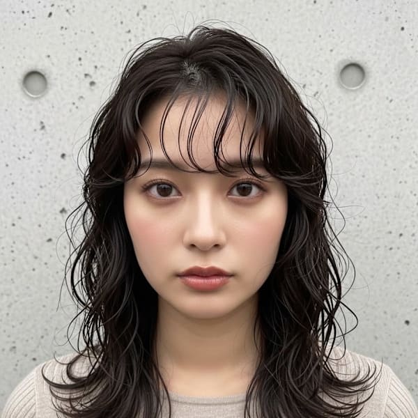 #磐田　ミディアムレイヤーパーマ