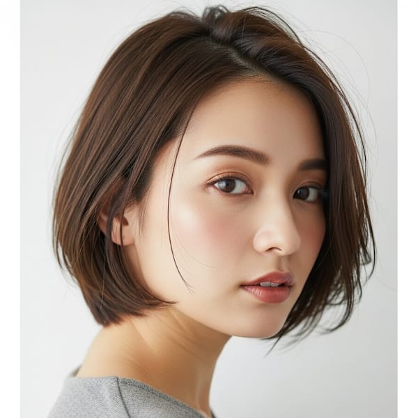 #磐田　似合わせショートボブ