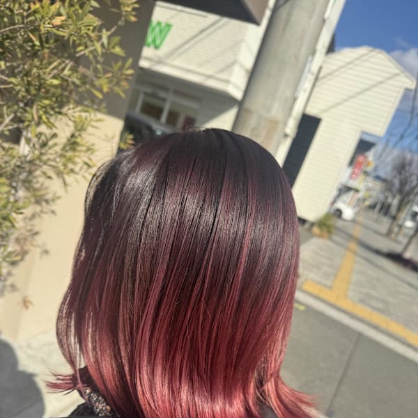 ナチュラルハイライト　バレイヤージュ　