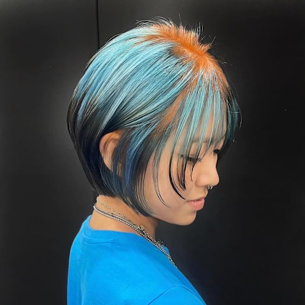 オーダーメイド デザインカラー ケアブリーチカラー ウルフ|Null 原宿店 デザインカラー/ダブルカラー