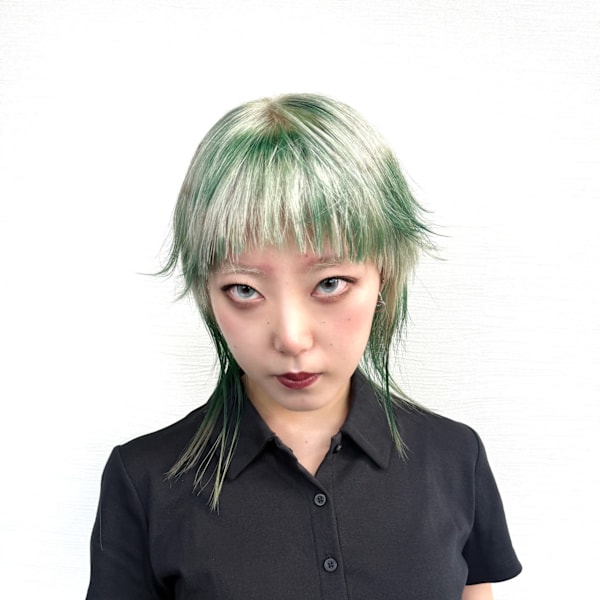 オーダーメイド　デザインカラー　ケアブリーチカラー　ウルフ|Null 原宿店 デザインカラー/ダブルカラー