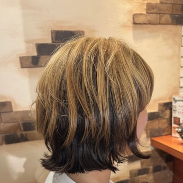 際立つ個性！レイヤーアンブレラカラー【039スタイル】