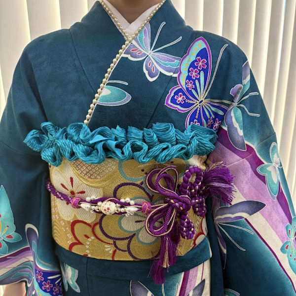 【黒田】成人式着付け/レースアレンジ|LUCK 辻堂