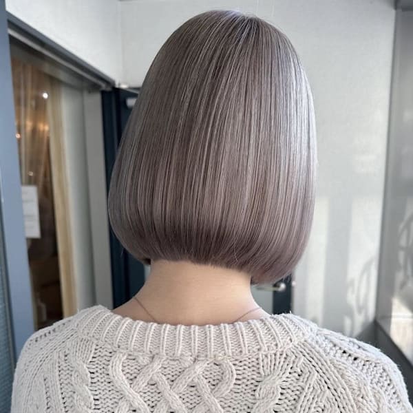グレージュ/ボブ/ミルクティーブラウン/ラベンダーカラー