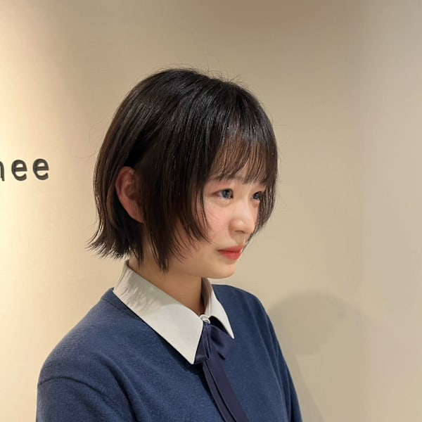 韓国風レイヤーボブ