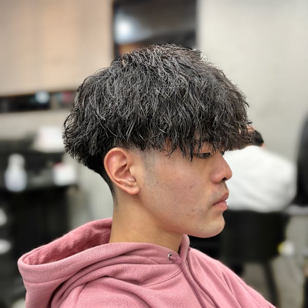 テーパーフェードツイストスパイラル/メンズパーマメンズカット|美容室PAUL西葛西店