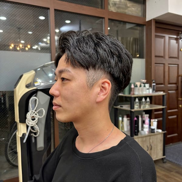 アップバングショート/メンズパーマ西葛西メンズカット西葛西|美容室PAUL西葛西店