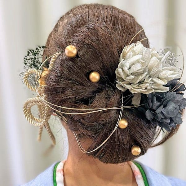 二十歳の集い リボンヘア