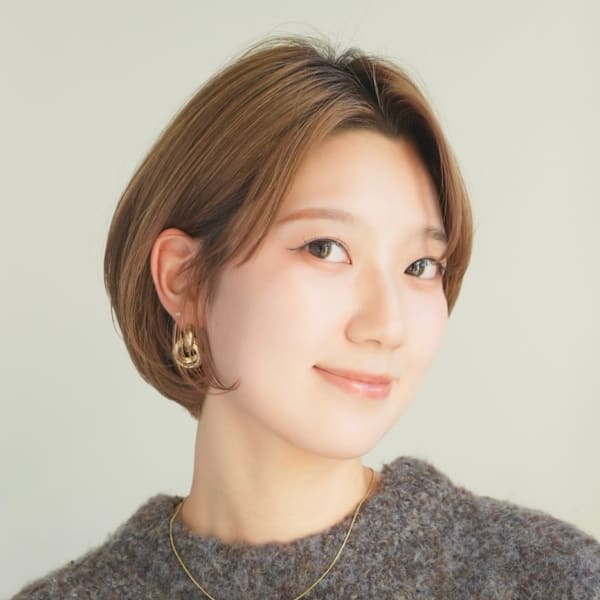 ショート・ボブ/丸顔/前髪あり/絶壁解消/40代/50代/|INCEPTION  GINZA 銀座