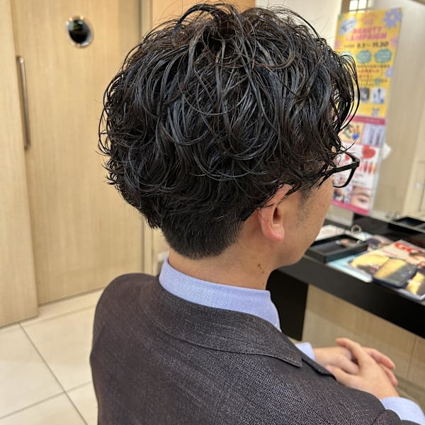簡単にセットできる！メンズパーマ