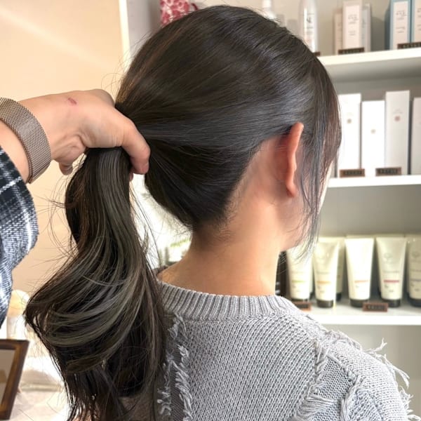 イヤリングカラー/インナーカラー/インナーグレー