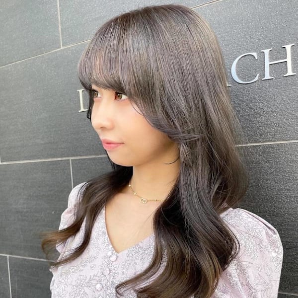 ミルクティーブラウン/ミディアムレイヤー/韓国巻き|Cyntia by artina 渋谷店