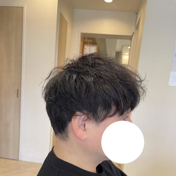 癖毛を活かしたふんわりカット