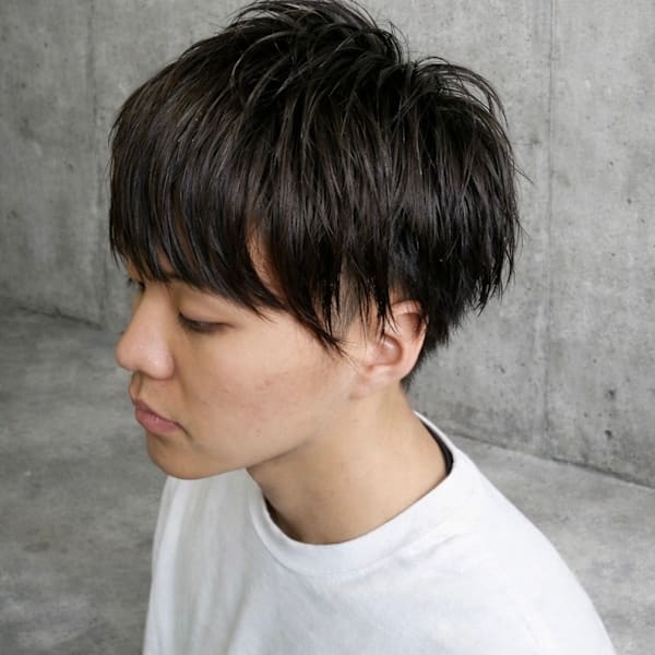 20代30代40代ツーブロックマッシュレイヤースタイル