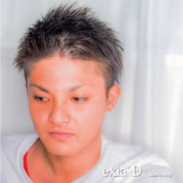 2ブロックメンズショート×アースカラー×30代/40代