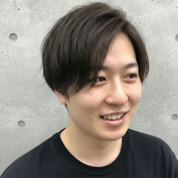 伸ばし中のワンレンボブ