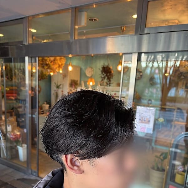 メンズ毛流れニュアンスパーマ