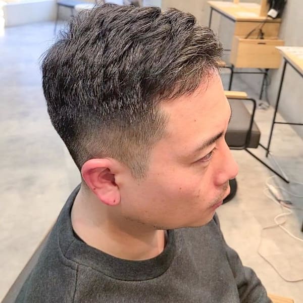 リヒートパーマメンズパーマ大人ヘア目黒