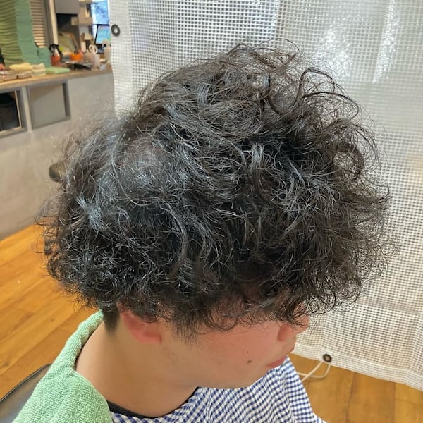 マッシュ×スパイラルパーマ