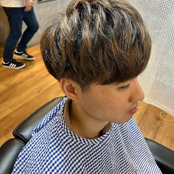 メッシュ×ニュアンスパーマ×ニュアンスデザイン