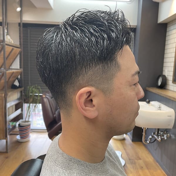 フェードベリーショート×刈り上げショート×30代/40代